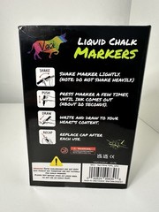 Vaci Liquid Chalk Markers Set 10 Pack White Gold Silver Labels Kit