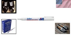 Washable White Fabric Marker Chisel Point Ideal for Clothing and Accessories