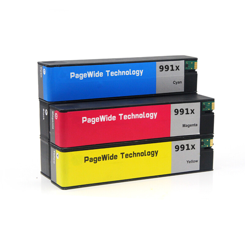 4 Colors 991 991XL Ink Cartridge For HP PageWide Color 755dn MFP 774dn