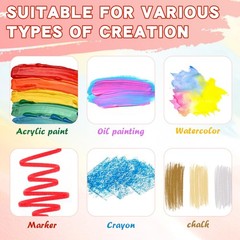 5x7IN Small Canvases for Painting, 18 Pack Mini Canvas Boards 100% Cotton Pai…
