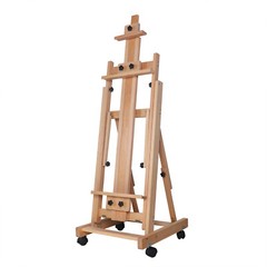 Large Heavy-Duty Studio Artist Easel H-Frame Wood Painting Art Easel Standing