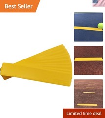 Versatile Court Line Marker Kit – 10 Durable Yellow Markers for Sports Training
