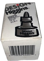 1- Higgins Black #4415 India And Waterproof Drawing Ink (1 oz.) (New/See Photos)