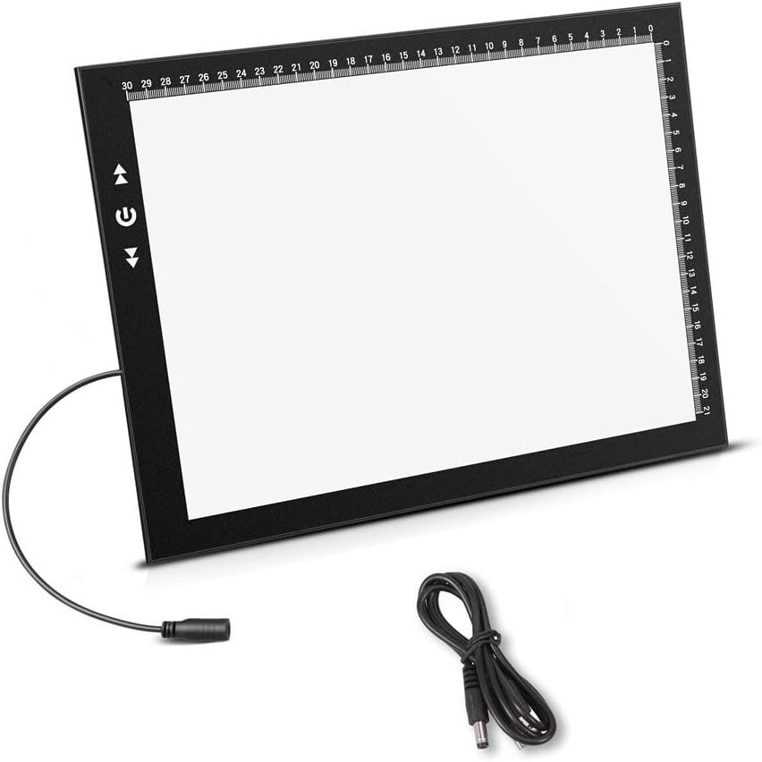 A4 LED Artist tracing Light Box Copy Table, Adjustable High Brightness Light …