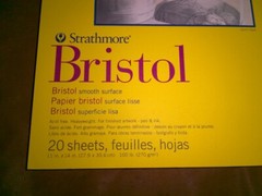 NEW Strathmore 300 Series Bristol Pad – 11″ x 14″, Smooth, 20 Sheets, Acid Free