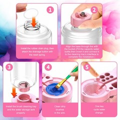 2025 Upgraded Paint Brush Cleaner, Painting Station with Brush Washer, Water …