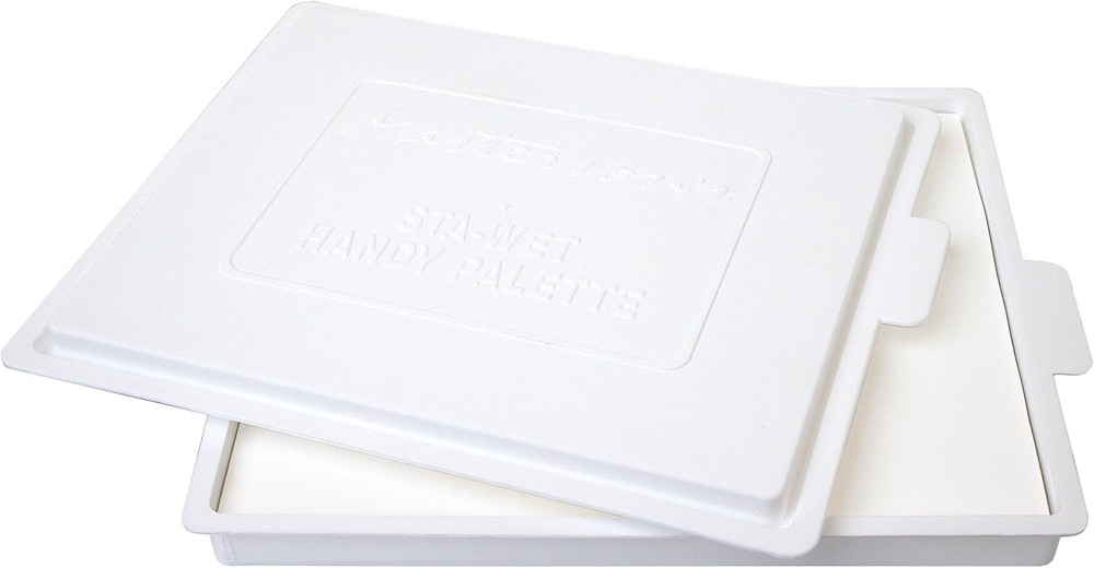 Masterson Sta Wet Palette System 8.5In X 7In Airtight Acrylic Paint Holder