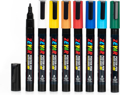 Poster Pen, Paint Marker Pen Water-Based Pigment , Bullet Fine Point 1-1.3Mm, Mu