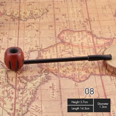 Vintage Premium Long Wood Smoking Pipe Wooden Portable Cigar Pipes Tobacco pipe