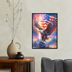DIY 5D Diamond Painting Kits for Adults, Bald Eagle 12×16 Inch,