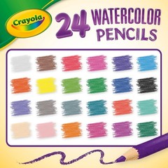 Creative 24ct Watercolor Pencils – Perfect Gift for Young Artists Aged 3 and Up!