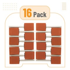 Bates Foam Paint Brushes, 2-Inch, 16 Pack, Orange 2 Inch, 16