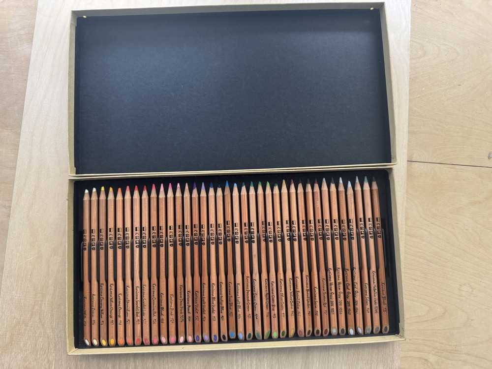 Karisma Colour Colored Pencils Rare 36 Count Including Metallic Jade