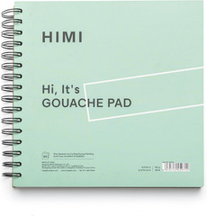Gouache Pad 8.5X8.5”(98Lb/160G) 50 Sheets Mix Paper Pad, Side Wire Bound, Fine
