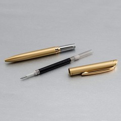 Fast-Drying Refillable EnerGel Gel Pen, 0.7mm, Gold Barrel – Perfect for Lefties