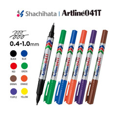 Artline EK-041T Twin Tip Permanent Markers 8pcs for Home Office And School Tasks