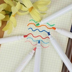 12PCS Liquid Chalk Pens Marker Colored White Board Wipe Clean Multicolor