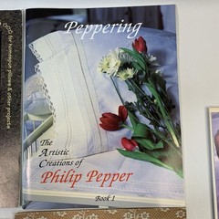 Lot Of 7 Mixed Techniques Pattern Booklets Leaflets Needle Primitive Peppering
