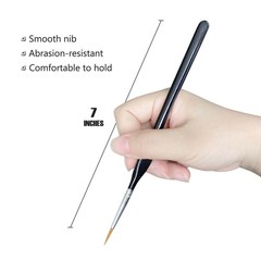10 Pack Miniature Detail Paint Brushes Kit Tiny Paint Brushes Set for Watercolor