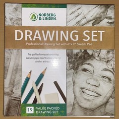 Norberg & Linden Drawing Set + Colored Pencils – New in Box