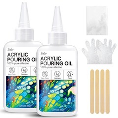 Silicone Pouring Oil – 7oz, Pure, Non-Toxic, Odorless, Compatible with Acryli…