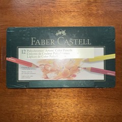 Faber-Castell Polychromos Colour Pencils – Set of 12 Assorted Colors