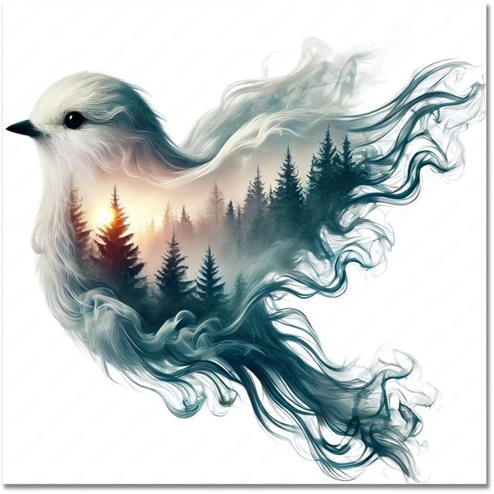 Bird Diamond Art Kits for Adults,DIY 5D Diamond Painting Kits for Adults,Full