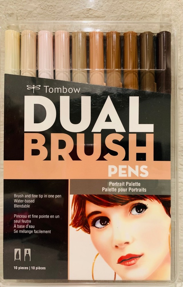 Tombow DUAL BRUSH Pen “Skin Tones” Set ~ 10 Pack [Color Palette Reassembled]