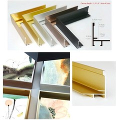 DIY Metal Floating Frame for 12X12″ Canvas Painting Art,1 1/2″(3.8cm) Depth, …