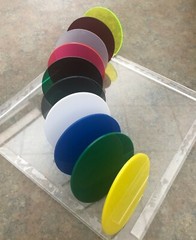 TRANSPARENT Acrylic Plexiglass 1/8″ Plastic Sheet Circles Rounds