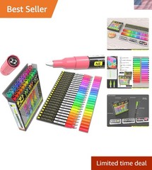 Special Color Series 24 Neon Paint Markers – Quick Drying, Multi-Surface Use