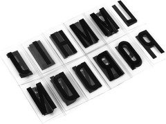 A Set 104Pcs Black Cinematic Lightbox Replacement Letters & Numbers Signs Bla…