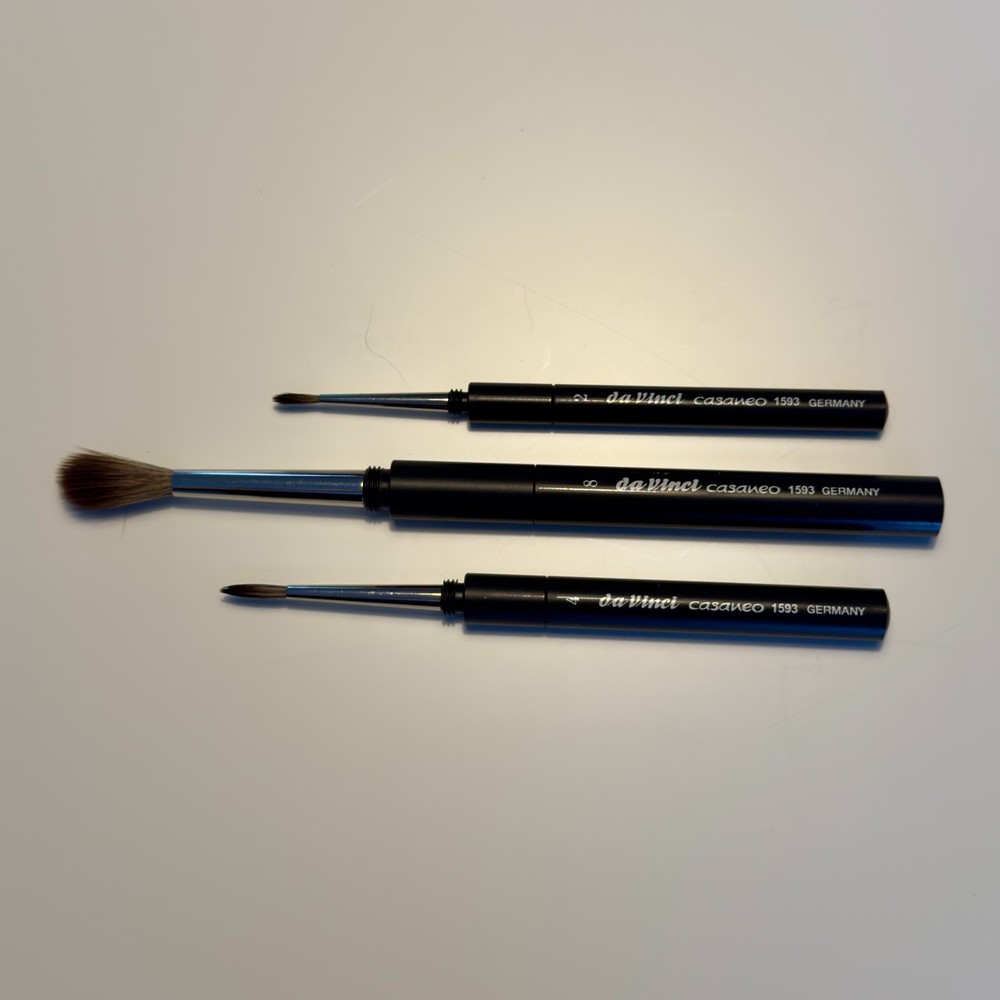 daVinci Casaneo Travel Watercolors Brush #2 #4 #8 Round Brushes