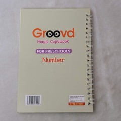 Groovd Magic Copybook For Preschoolers Numbers Practice Book only No Pen