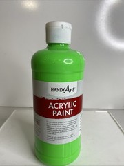 Handy Art Student Acrylic Paint 16 ounce, Fluorescent Green