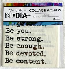DINA WAKLEY Media Brushes Collage Words Gel Plate Texture Combs RANGER Dylusions