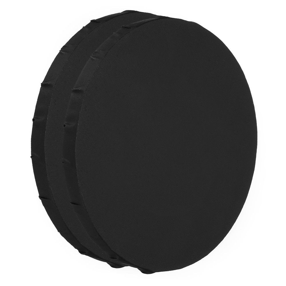 Paint Canvases, 2 Pack 12 Inch Round Stretched Art Board Panels Black