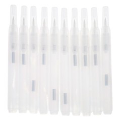 10Pcs Clear Empty Acrylic Marker Soft Brush Head Refillable Empty Paint Pen