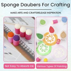 40 Pieces Sponge Daubers W/Storage Case – Perfect for Use with a Variety of C…