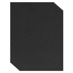 10Pcs 8.3×11.4″ Sanded Pastel Art Papers Colored Pastel Papers Black