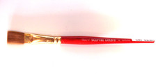 NEW Winsor & Newton 1/2 in. Flat Sceptre Gold II sable synthetic blend serie 606