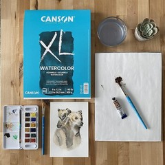 XL Series 9×12 Heavyweight Watercolor Pad – 30 Acid-Free Sheets for Artists