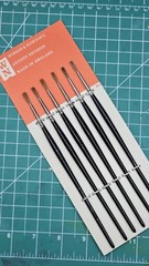 Winsor & Newton Fairfield Red Sable Size 4 Artist Lettering Brushes Lot Of 6 NOS