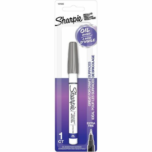 1875036 Sharpie Oil-Based Paint Marker, Silver Ink, Extra Fine Point, 1pk