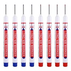 8Pcs/Set 20Mm Deep Hole Long Nib Head Markers for Metal Perforating Pen