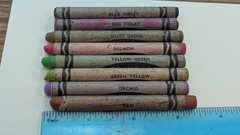 Crayola Binney & Smith Vintage Retired Salmon Rare Discontinued Lot Of 8