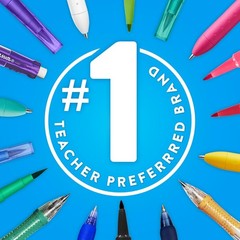 24-Count Flair Felt Tip Pens, Assorted Colors – Perfect for Teachers & Students