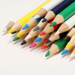 6 Pcs Wooden Colored Pencils Short Oil Based Colored Pencils, Grey