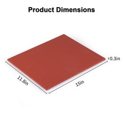 Silicone Heat Press Mat Pad 0.3 Thickest Machine Replacement Flat 15×12 Inch
