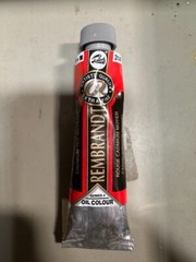 1 TUBE REMBRANDT 314 ROUGE CADMIUM MOYEN ARTIST QUALITY OIL PAINT 40 ML